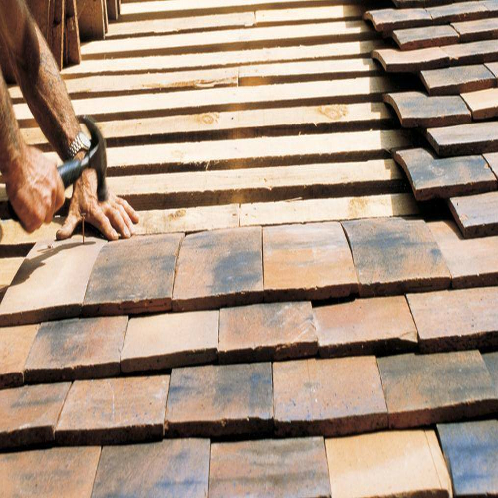 photo de tuiles plate